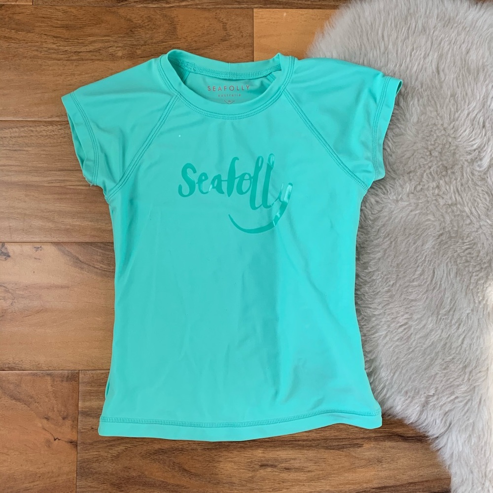 Seafolly Girls RashGuard for over swimsuit Sz 6